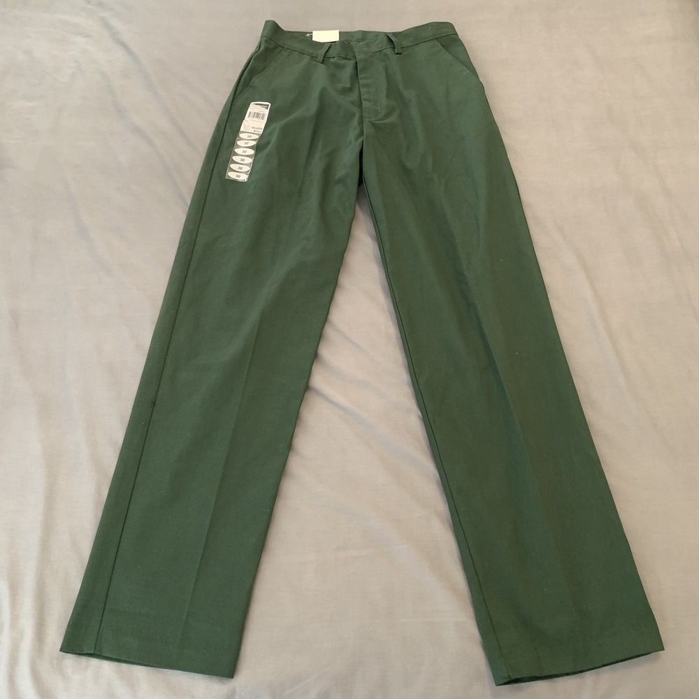 Universal School Uniform‎ Pants Mens 30 Double Knee Flat Front Workwear U647 NWT